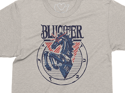 Blucifer Guardian of the Denver Gateway design t shirt