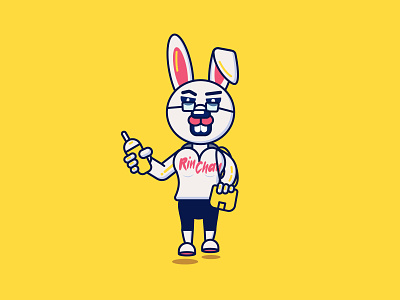 Rabbit Flat Character Design draw eazy flat character design rabbit