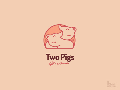 Twopig2 brand design logo logos pigs redesign two
