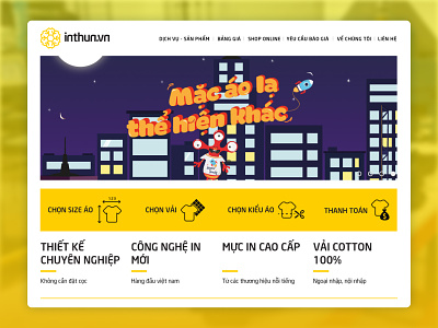 Inthun.Vn Website Design icon design tshirtbrand ui uidesign uxdesign website design