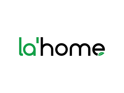 La Home Logo Design brand branding design home logo leaf logo logo logodesign process logo