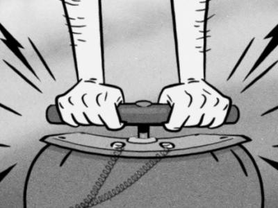 Detonate animation detonator hands illustration vector