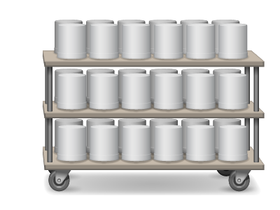 Boring Ceramics cart ceramics illustration vector