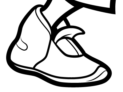 Shoe foot illustration shoe vector