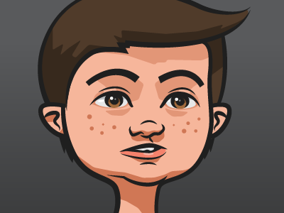 Kid - Unthuged face illustration kid vector