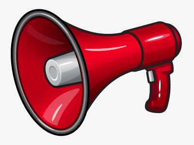 Red Megaphone illustration megaphone vector