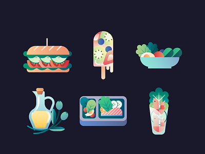 Healthy Food icon illustration