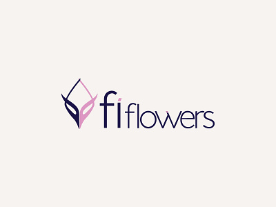 Fi Flowers Logo Design design graphic logo typography