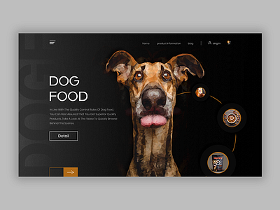 Dog animal dog ui uiux uiuxdesign website