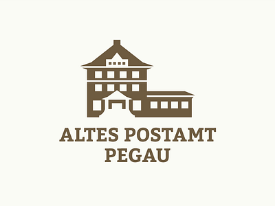 Altes Postamt Pegau apartment branding building german historic house logo office old post