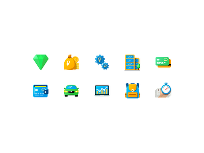 Icon Color. Banki.ru icon vector web