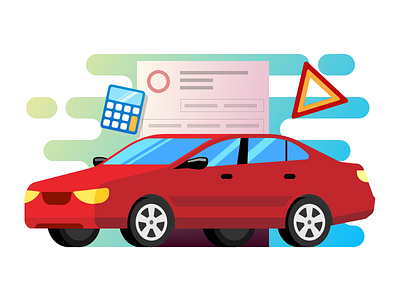 Insurance illustration vector web