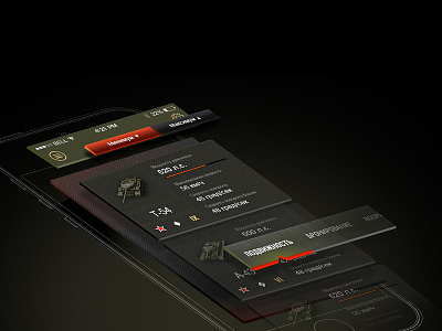 Wargaming application app application design interface ios sketch ui userexperience userinterface ux wireframe wireframes