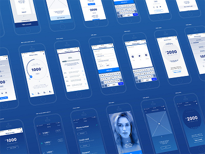 Fast Credit app wireframes