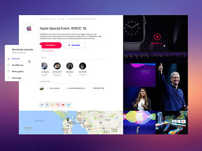 Event template apple desktop event interface sketchapp template ui userexperience userinterface ux