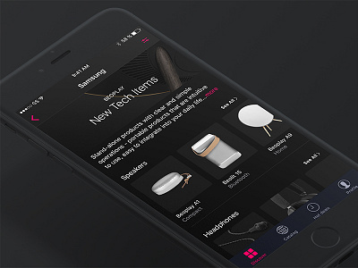 Dark marketplace iOS screen 💎