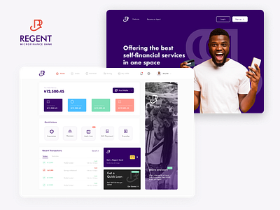 Regent Microfinance Bank app ui design figma finance financial fintech ui ux uxui web