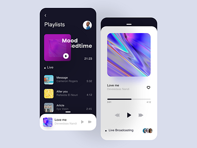 Music Player adobexd design figma music product uiux