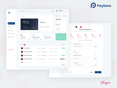 payboxi human resource solution ui design uiux ux