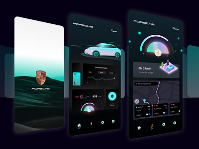 Porsche Taycan Car App Concept