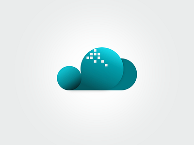 Digital Cloud Logo blue cloud digital icon logo service sky