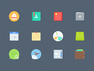 Free Colorful Flat icons by sketch .sketch business colorful download flat flat icon free hr icon icons