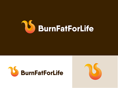 Logo concept for Burn Fat For Life branding burn creative logo design fire heathy icon icon design identity design logo logo design vector