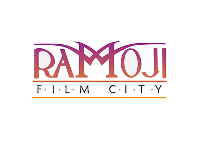 Ramoji film city logo gradient design ramoji film city ramoji film city illustrator