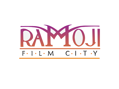 Ramoji film city logo gradient design