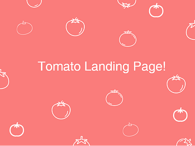 Tomato Landing Page