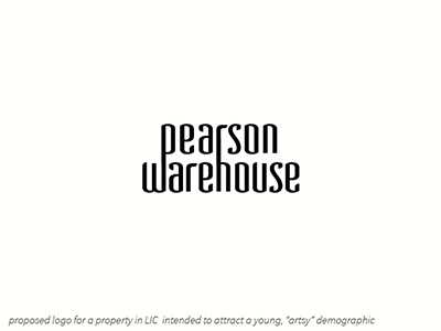 Logo Concept for Pearson Warehouse branding concept logo logo design