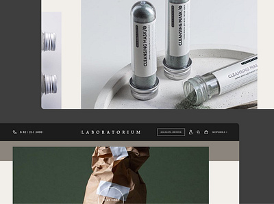 Skincare Website branding cosmetics design interface makeup shopping ui ux web website