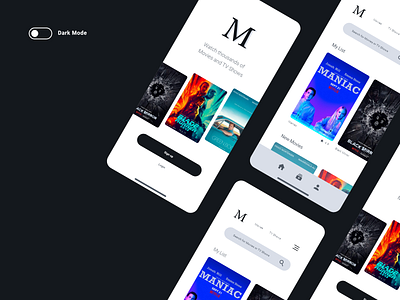 Mobile App Concept – Light Theme 1/2