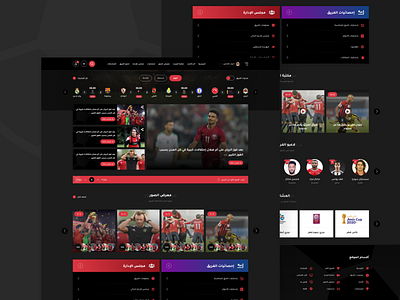 Qatar Clubs club design minimal qatar qatar website design sport ui uidesign uiux user interface design ux تصميم مواقع واجهة المستخدم