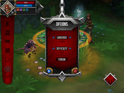 UI Design Concept - RPG for iPad