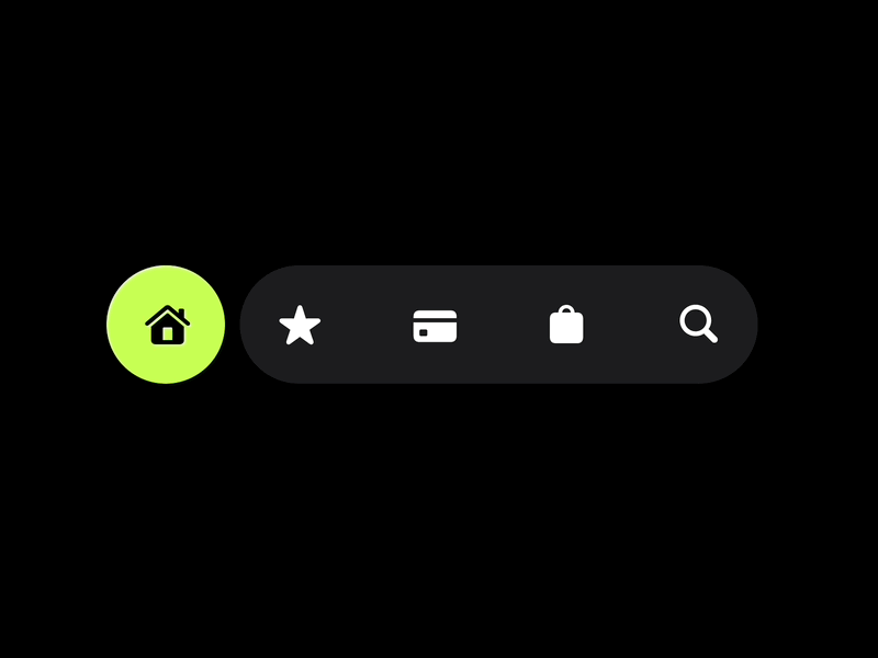 Dynamic navigation bar app apple button checkout dynamic dynamic island icons interface ios iphone menu motion motion graphics navigation product ui