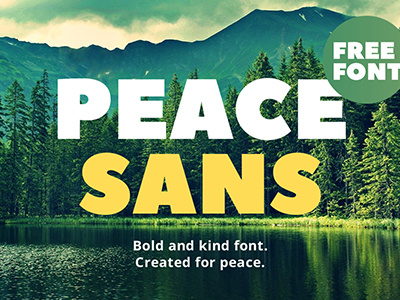 Peace Sans | FREE FONT download font free free font freebie green nature peace peace sans sans type typeface