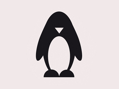 Penguin animal cute geometry logo penguin shapes symbol
