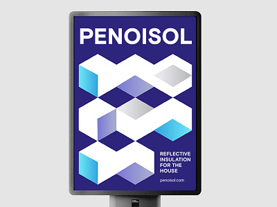 Penoisol Poster identity poster science shapes