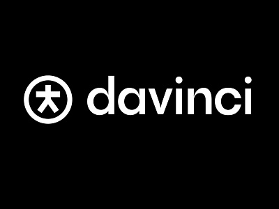 Davinci Agency black circle davinci logo logotype man symbol type vitruvian man