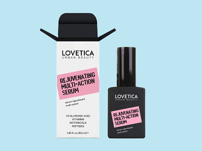 Lovetica branding colors geometry packaging shapes type