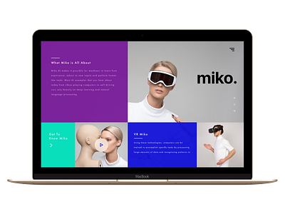 MIKO.ai artificial intelligence creative agency uidesign web design website