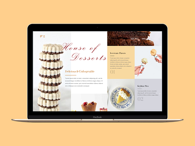 House Of Desserts branding ecommerce uidesign web design website