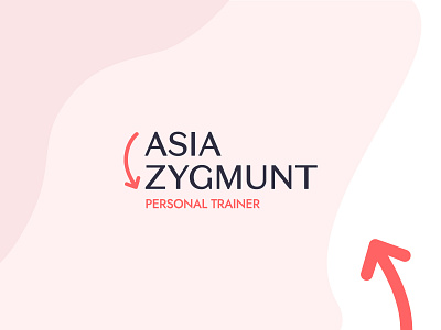 Asia Zygmunt - personal trainer branding coach design fitness flat gym logo logotype personal brand personal branding personal logo personal trainer simple trainer