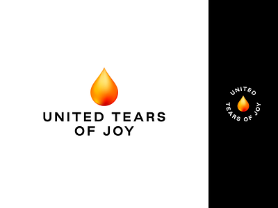 United Tears of Joy - wedding photography team branding design drop logo naming photographer photography realistic simple