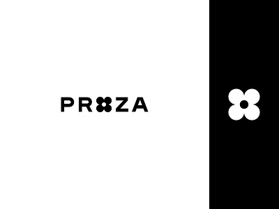proza - fashion brand branding circle clover fashion flat flower geometric inside logo logotype simple