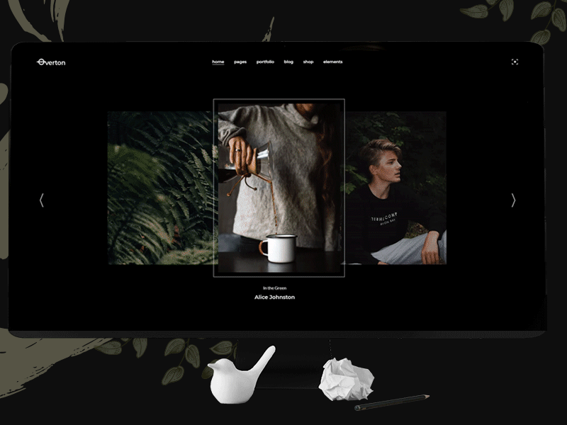 Carousel Portfolio agency clean creative design modern moody photograhy portfolio theme ux ui web wordpress