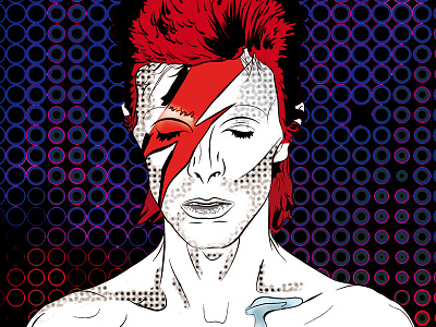 David Bowie david bowie illustration magazine