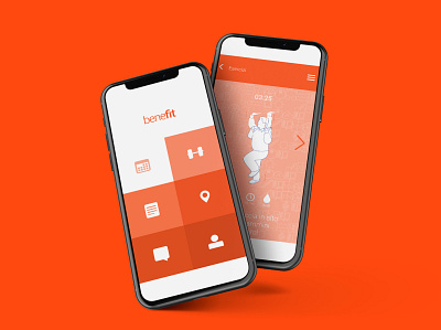 Benefit - A New Office Life app branding design flat minimal ui ux web