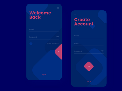 signin&up signup ui ux